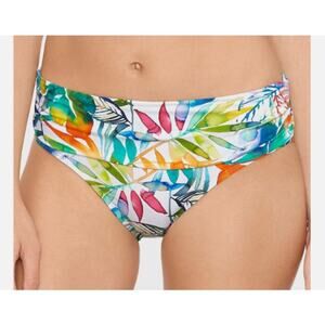 Lauren Ralph Lauren Womens Shirred-Band Hipster Swim Bikini MultiColor 12 NWT
